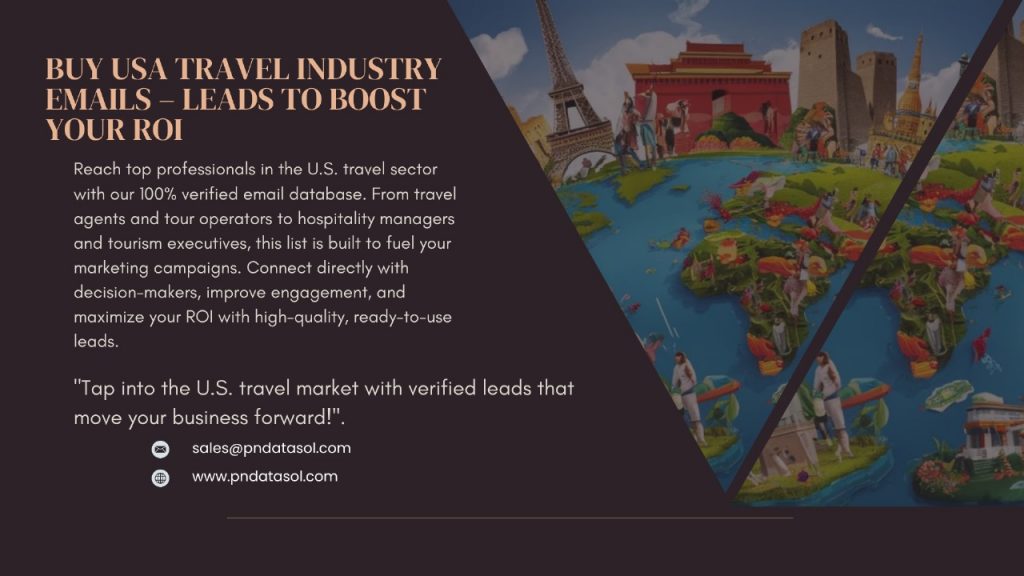 USA Travel Industry Email List