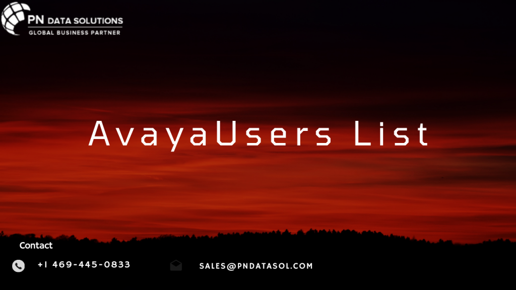 Avaya Users List