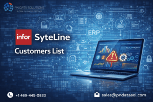 Infor SyteLine Customers List