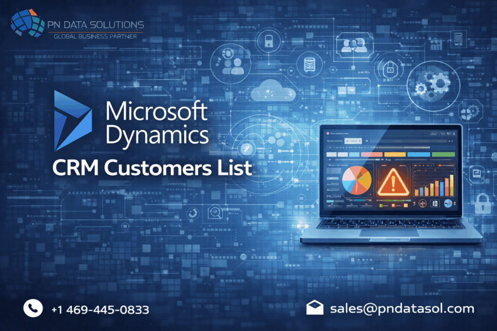 MS Dynamics CRM Customers List