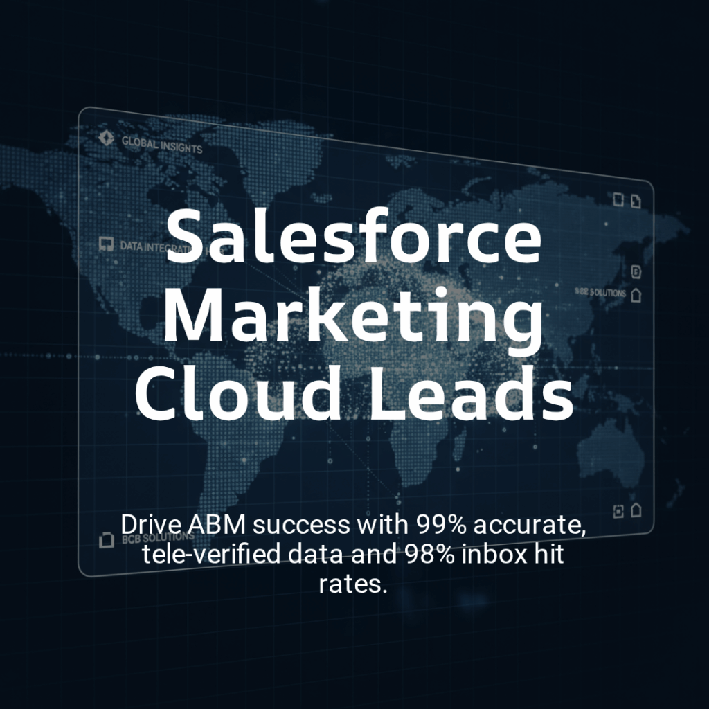 Salesforce Marketing Cloud Customers list