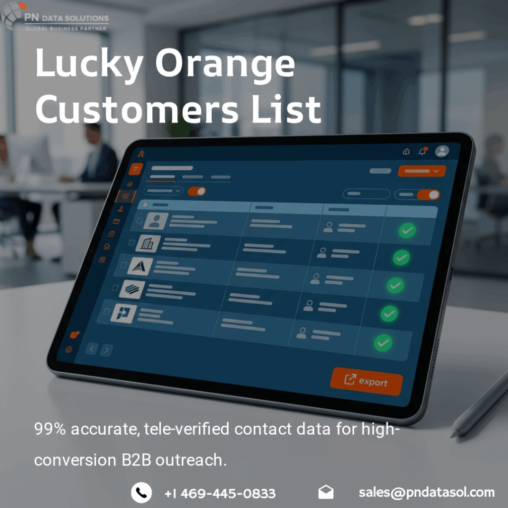 Lucky Orange Customers List