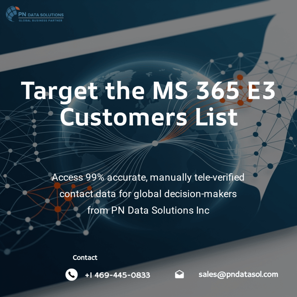 MS 365 E3 Customers List