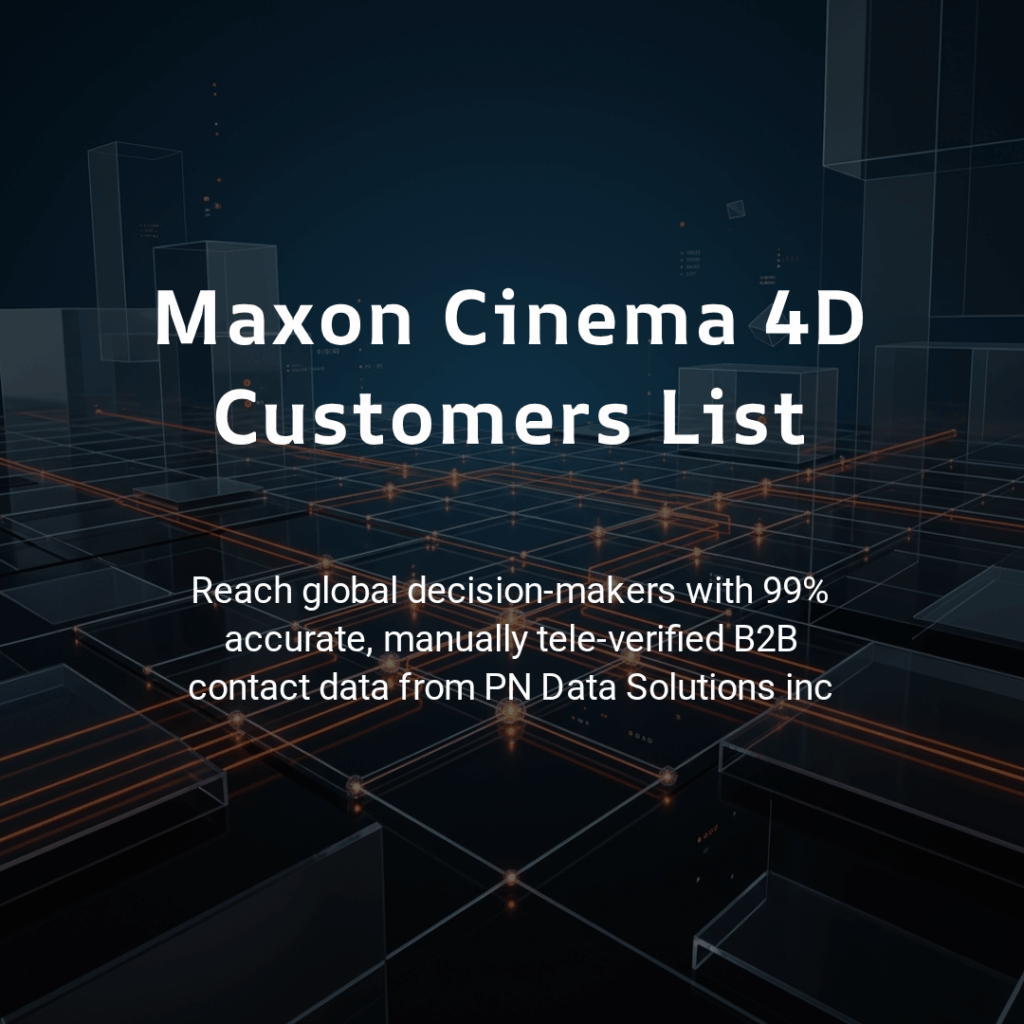 Maxon Cinema 4D Customers List