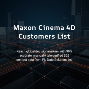 Maxon Cinema 4D Customers List