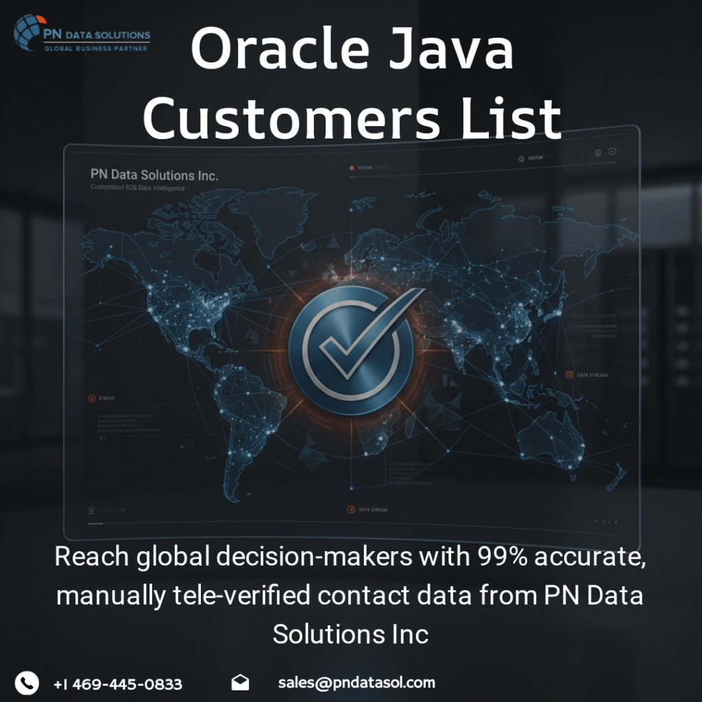 Oracle Java Customers List