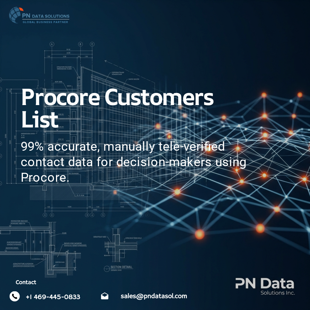 Best Procore Customer List – High-Quality Construction Leads
